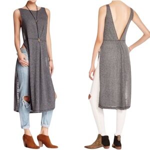 RARE! FREE PEOPLE Comet Maxi Split Side Tunic Dress